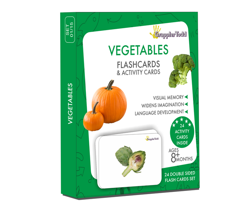 GrapplerTodd - Flash Cards | Vegetables & Fruits Flashcards for Kids