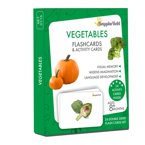 GrapplerTodd - Flash Cards | Vegetables & Fruits Flashcards for Kids