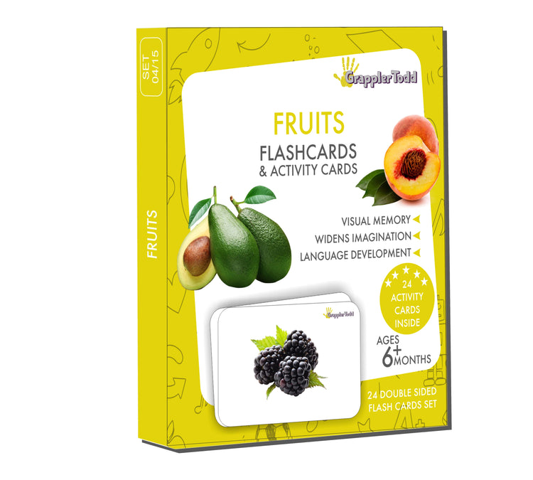 GrapplerTodd - Flash Cards | Vegetables & Fruits Flashcards for Kids