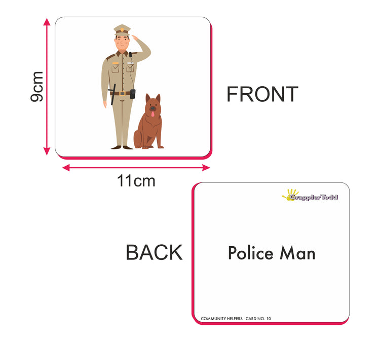 GrapplerTodd - Community Helpers Flashcards For Kids