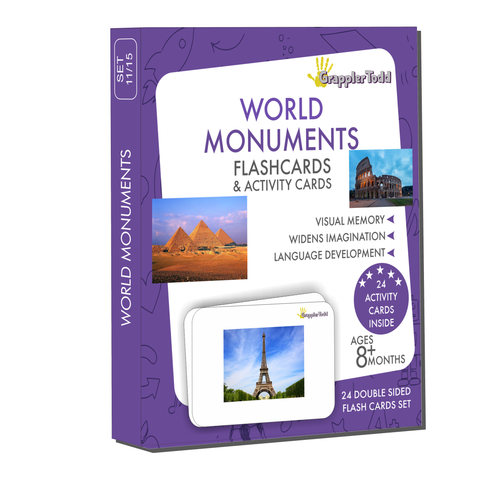 GrapplerTodd - World Monuments Activity Flashcards For Kids