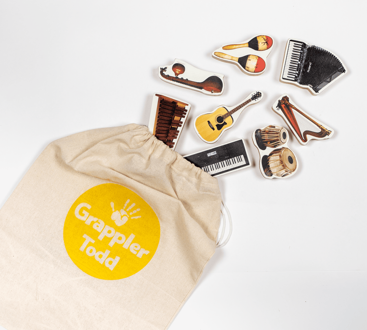 GrapplerTodd - Wooden Musical Instruments Toy Set