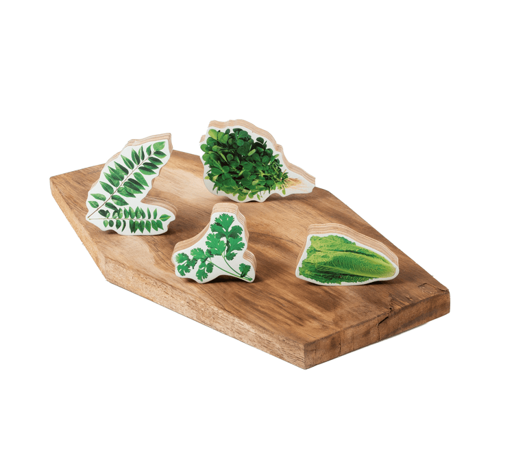 GrapplerTodd - Wooden Leafy Vegetables Toy Set