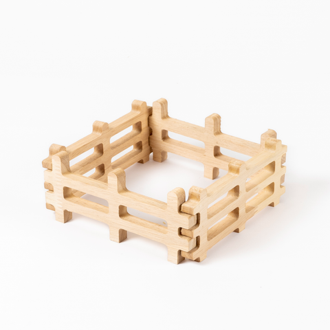 GrapplerTodd - Wooden Miniature Fences | Set Of 4 Wooden Fences For Kids