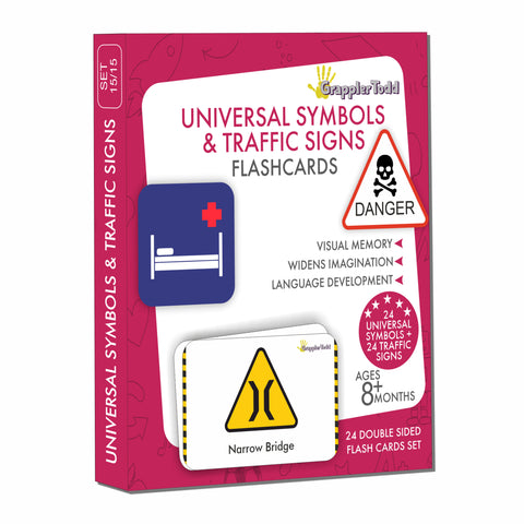 GrapplerTodd - Universal Symbols & Traffic Signs Flashcards for Kids