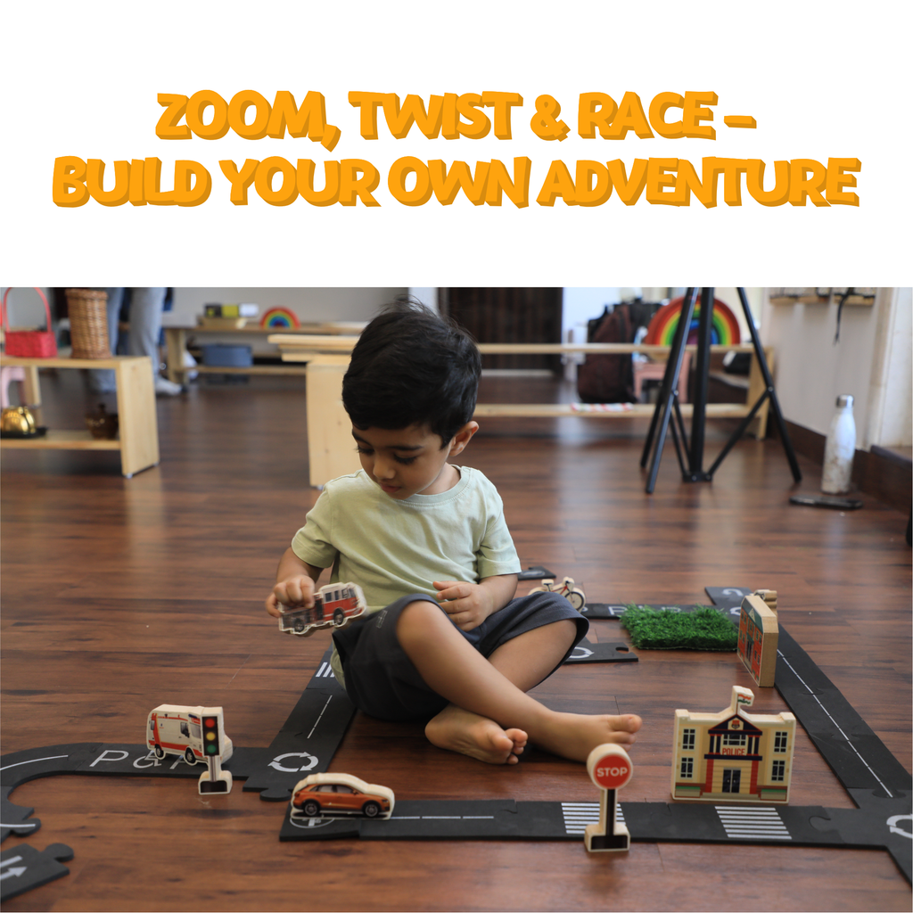 GrapplerTodd -Road Track Set – 37 Pieces Fun Playing Puzzle Road Set