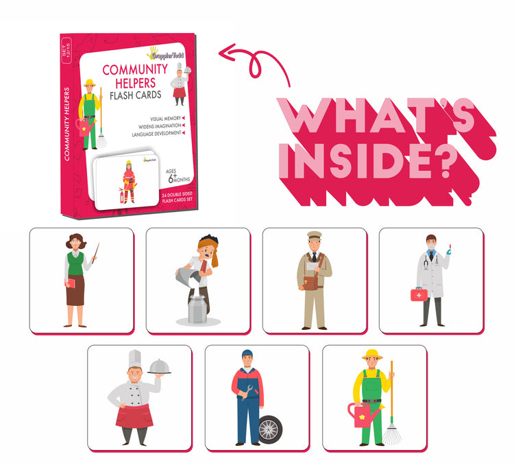 community helpers flash cards