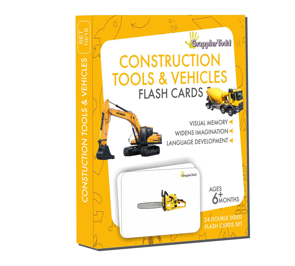 construction tools picture cards