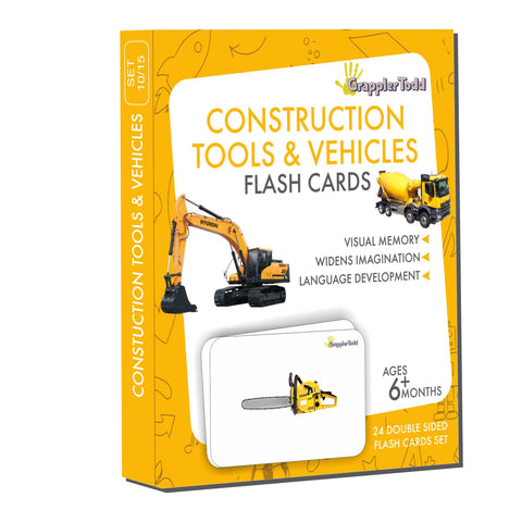 construction tools picture cards