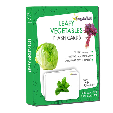 leafy vegetable activity cards