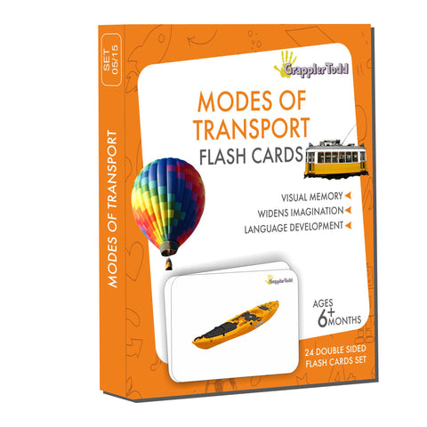 vehicles flash cards