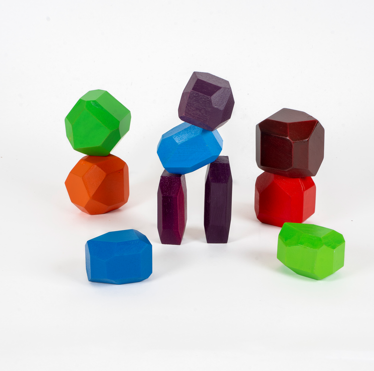 rainbow stacking stone