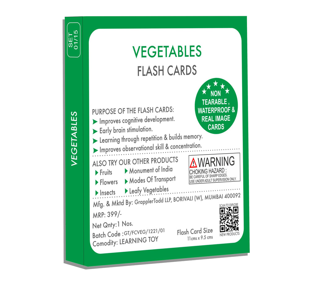 GrapplerTodd - Vegetables Flashcards for Kids