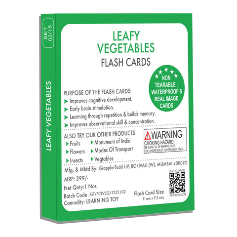 GrapplerTodd - Leafy Vegetables Flashcards for Kids