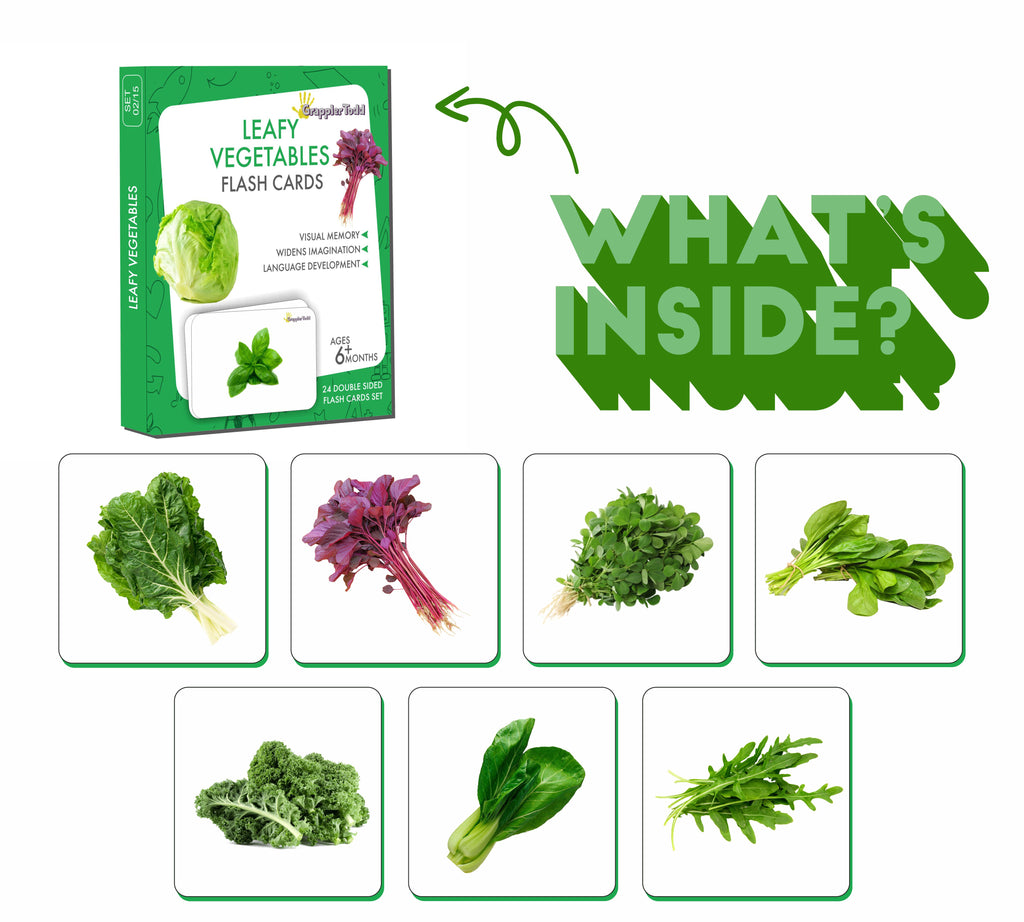 GrapplerTodd - Leafy Vegetables Flashcards for Kids