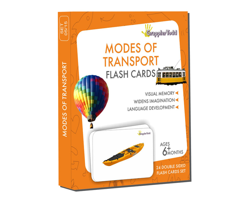 GrapplerTodd - Modes Of Transport Flashcards for Kids