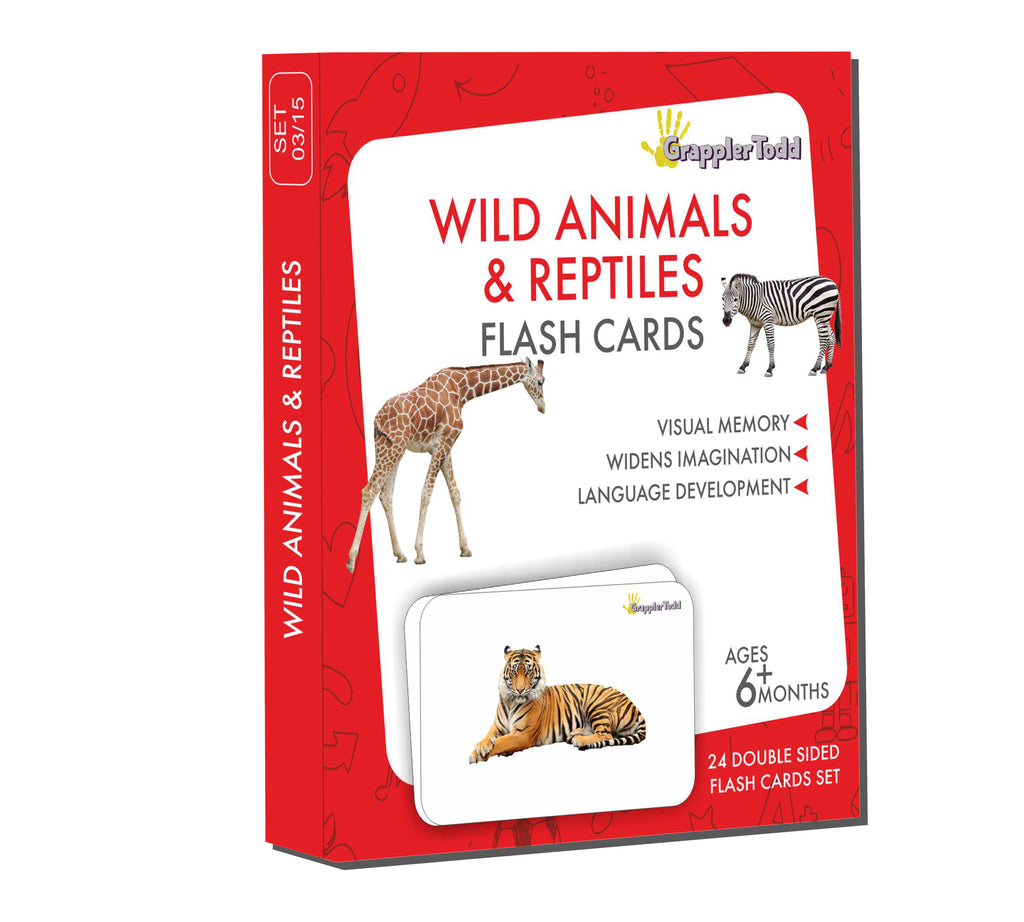 GrapplerTodd - Wild Animals & Reptiles Flashcards for Kids