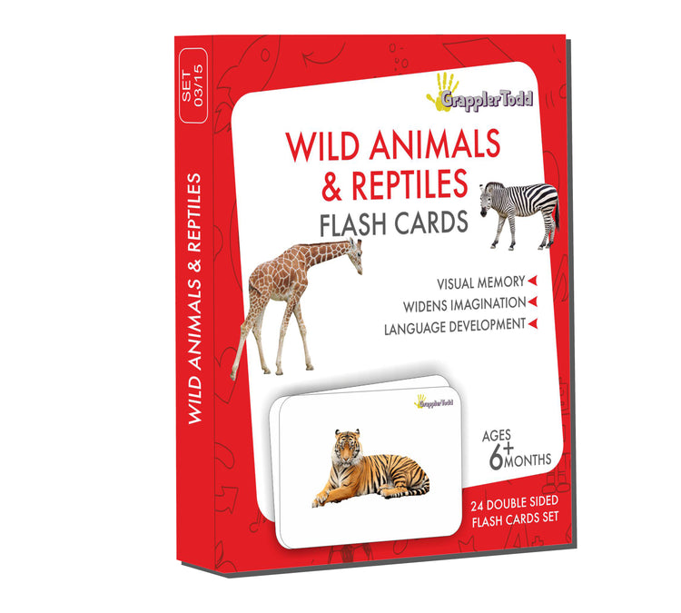 GrapplerTodd - Wild Animals & Reptiles Flashcards for Kids
