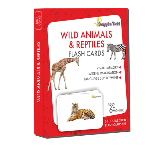 GrapplerTodd - Wild Animals & Reptiles Flashcards for Kids