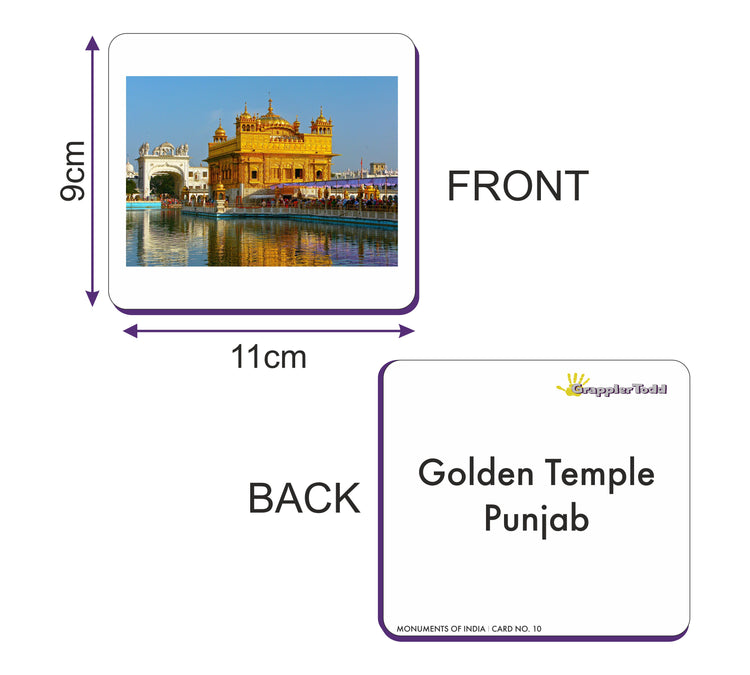 GrapplerTodd - Monuments Of India Flashcards for Kids