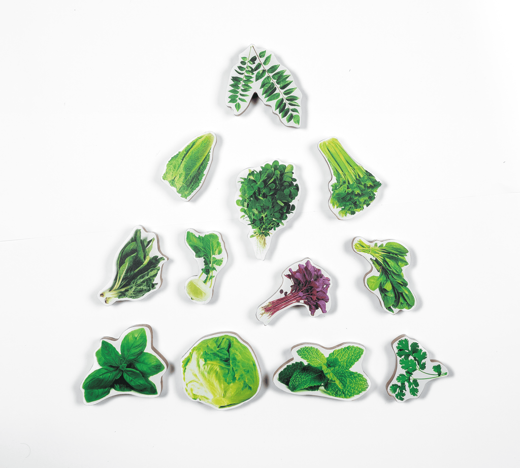 GrapplerTodd - Wooden Leafy Vegetables Toy Set