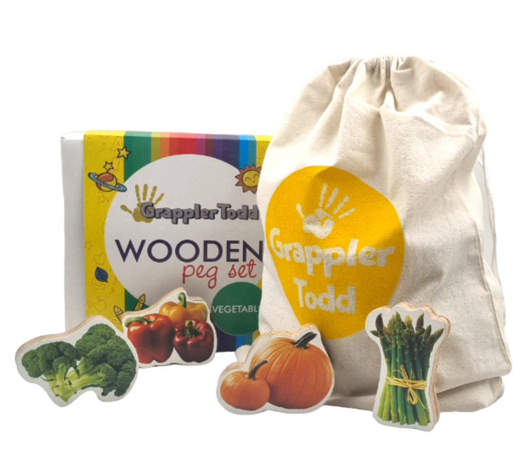 GrapplerTodd - Wooden Vegetables Toy Set