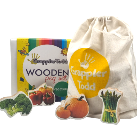 GrapplerTodd - Wooden Vegetables Toy Set