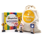 GrapplerTodd - Wooden Road & Safety Signs Toy Set