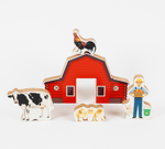GrapplerTodd - Wooden Farm Animals Toys Set