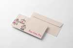 Birds in a Cage: "Chirp & Cheer" Envelope for Greetings Set Of 12