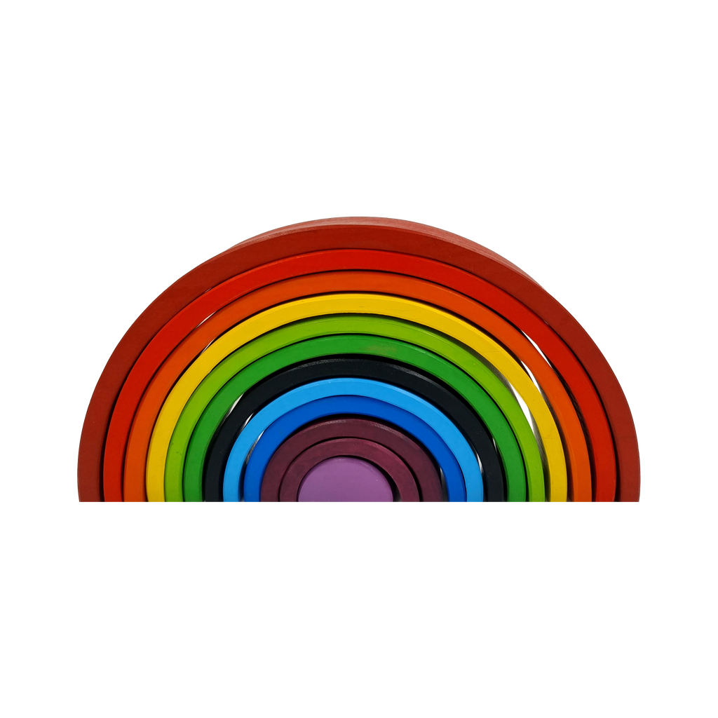 GrapplerTodd - Wooden Rainbow Stacker | 12 Pieces