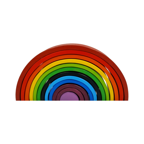 GrapplerTodd - Wooden Rainbow Stacker | 12 Pieces