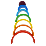 GrapplerTodd - Wooden Rainbow Stacker | 7 Pieces