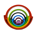 GrapplerTodd - Wooden Rainbow Stacker | 12 Pieces