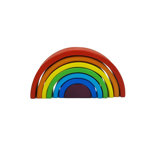 GrapplerTodd - Wooden Rainbow Stacker | 7 Pieces