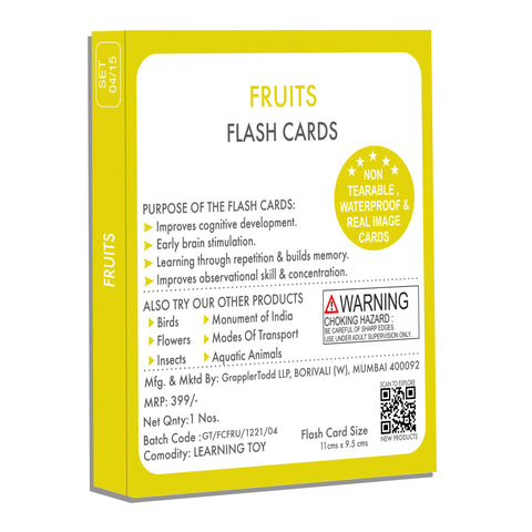 buy fruits flash cards 