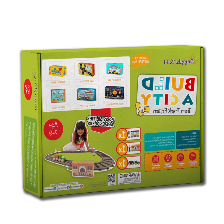 wooden train set for kids 